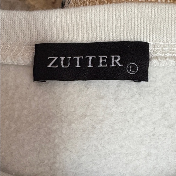 Zutter white cropped horse rearing graphic sweatshirt saguaro long sleeve - Picture 11 of 16